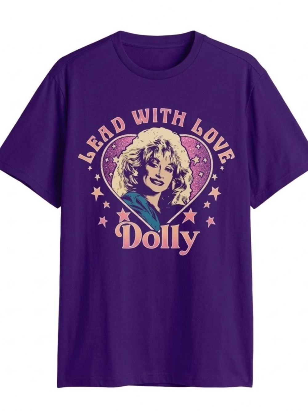 Dolly Parton lead with love graphic tee